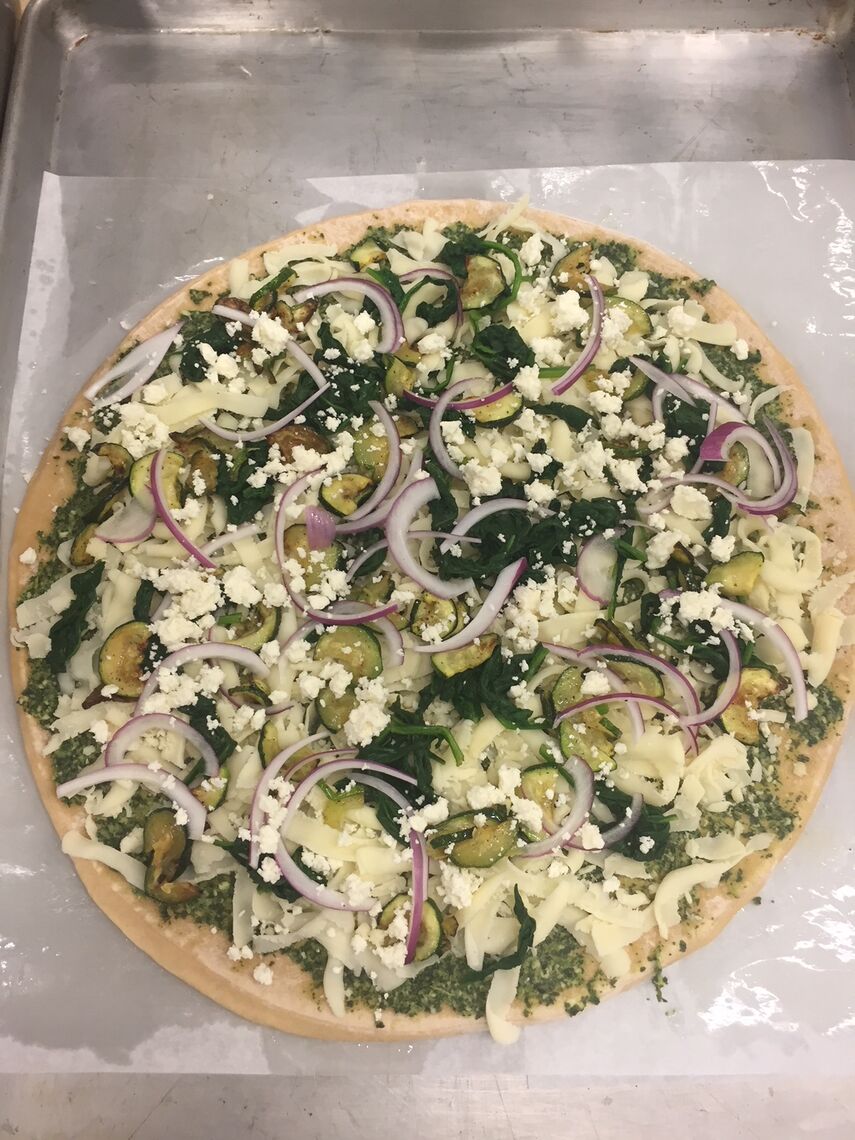 green monstah pizza