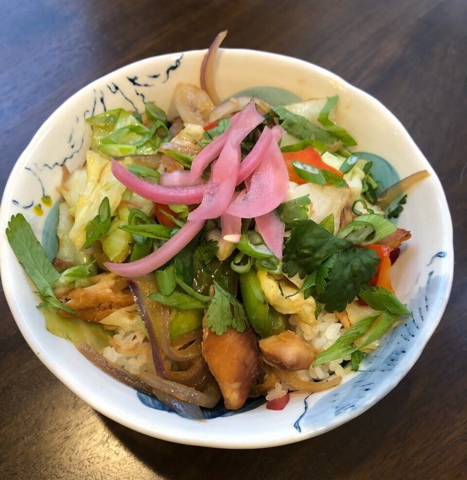 Project Bread school lunch recipe, soy ginger chicken rice bowl