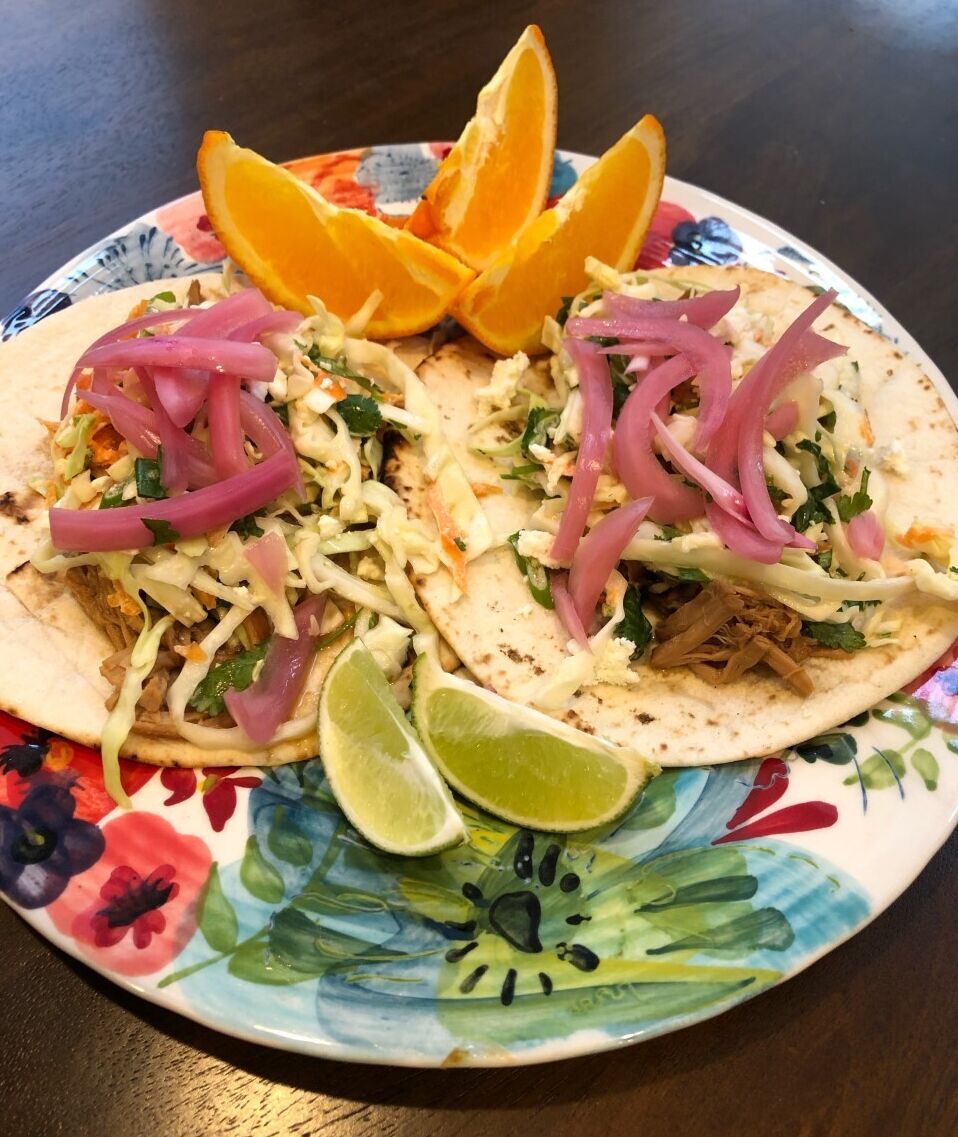 Project Bread school lunch recipe, soy-ginger chicken rice tacos