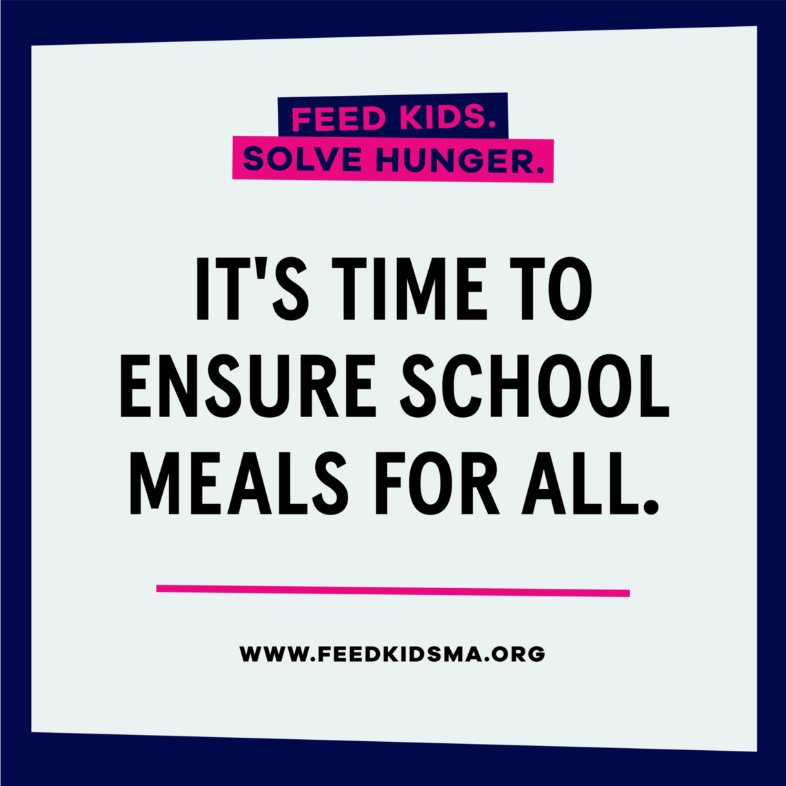 It's Time to Ensure School Meals for All