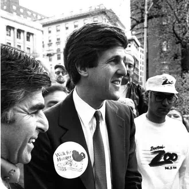 1985 john kerry supports The Walk for Hunger