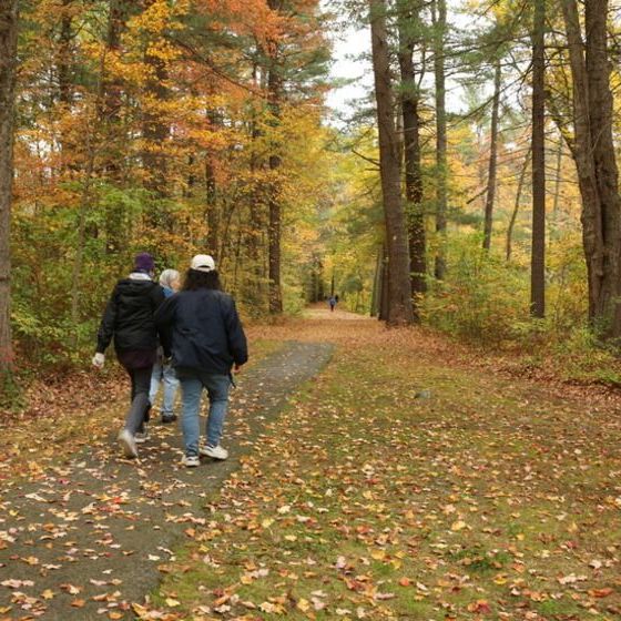 Participants of the Interfaith Mini Walk for Hunger enjoyed a leafy, autumn stroll down a section of their route